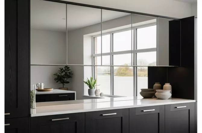 Armários com espelhos embutidos Armários com espelhos embutidos