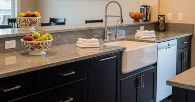 Bancadas com armários inferiores