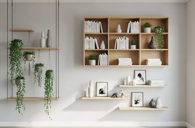 Estantes e prateleiras suspensas Estantes e prateleiras suspensas