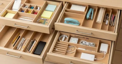 Gaveteiros com organizadores internos