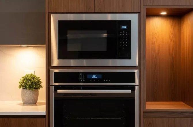 Nichos para micro-ondas e forno embutido