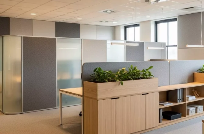 Revestimentos e Divisórias Integradas aos Móveis